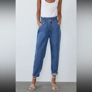 Zara women’s paper bag jeans